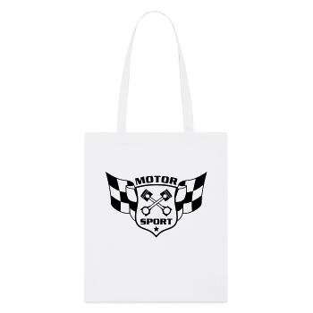 Motorsport 1c - Tote bag bio Stanley/Stella - blanc - Devant