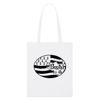 Bretagne ovale - Tote bag bio Stanley/Stella - blanc - Devant