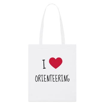 Orienteering / Orienteer / Orientierungslauf - Stanley/Stella Bio-Stoffbeutel - Weiß - Vorne