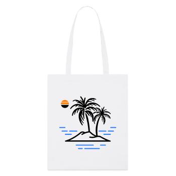 Île Palm - Tote bag bio Stanley/Stella - blanc - Devant