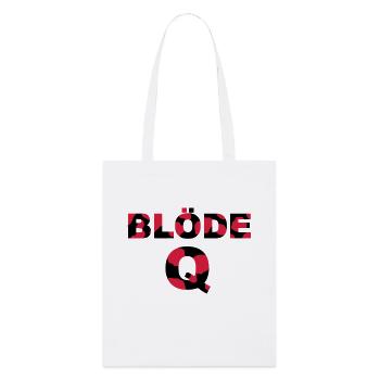 blöde Q, blöde Kuh - Stanley/Stella Bio-Stoffbeutel - Weiß - Vorne