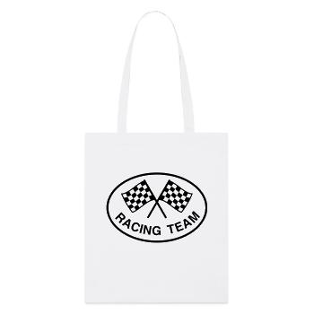 Racing Team, monochrome - Stanley/Stella Organic Tote Bag - white - Front