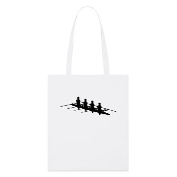 rowing Quad scull rower Bump races - Stanley/Stella Organic Tote Bag - white - Front