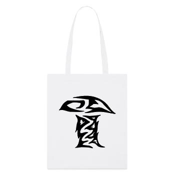 Pilztribal Pilz Tribal einfach - Stanley/Stella Bio-Stoffbeutel - Weiß - Vorne