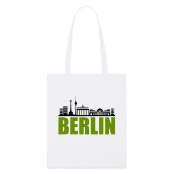 berlin skyline - Stanley/Stella Bio-Stoffbeutel - Weiß - Vorne