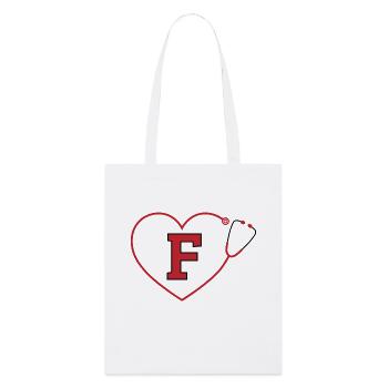 Lettre f stéthoscope - Tote bag bio Stanley/Stella - blanc - Devant