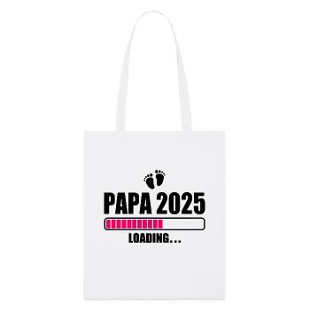 Papa 2025 - Stanley/Stella Bio-Stoffbeutel - Weiß - Vorne