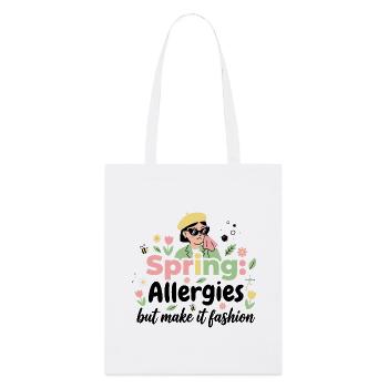 Spring? No thanks! Allergy Queen 2026 - Stanley/Stella Organic Tote Bag - white - Front