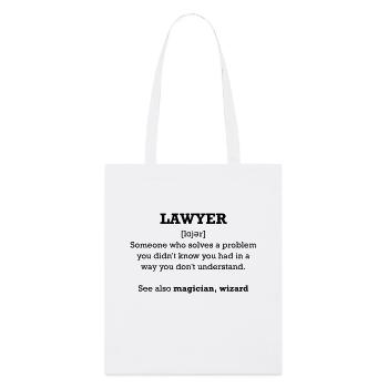 Lawyer - wizard - Stanley/Stella Organic Tote Bag - white - Front