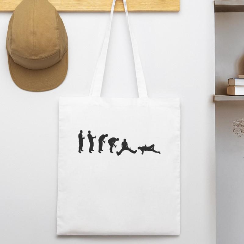 Drunk evolution Stanley/Stella Organic Tote Bag