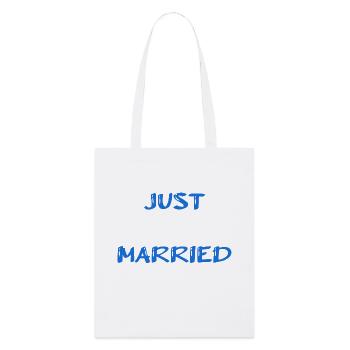 ICH HABE GERADE GEHEIRATET. Junggesellinnenabschied. HEILIGER VALENTINSTAG. PAAR - Stanley/Stella Bio-Stoffbeutel - Weiß - Vorne