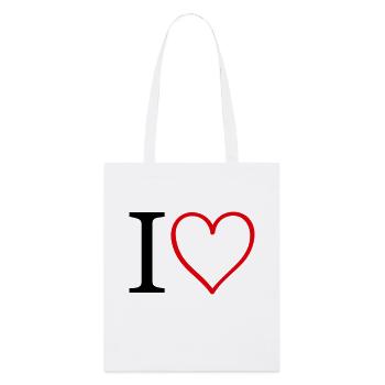 Cœur I Cœur - Tote bag bio Stanley/Stella - blanc - Devant