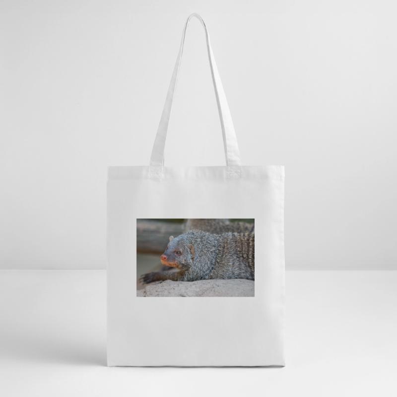 Gebänderte Manguste oder Zebramanguste Zebramanguste Stanley/Stella Bio-Stoffbeutel