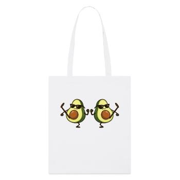 avocado karate 2 - Stanley/Stella Bio-Stoffbeutel - Weiß - Vorne