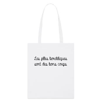 Les filles bordéliques... - Tote bag bio Stanley/Stella - blanc - Devant