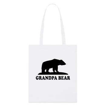 GRANDPA BEAR - Stanley/Stella Organic Tote Bag - white - Front