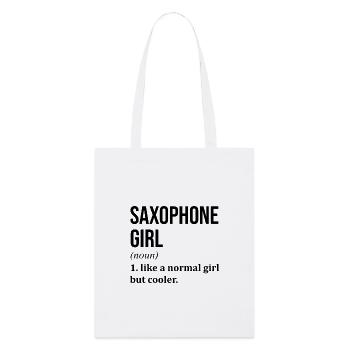 saxophone - Tote bag bio Stanley/Stella - blanc - Devant