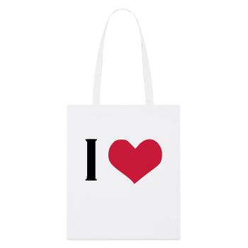 I LOVE - Tote bag bio Stanley/Stella - blanc - Devant