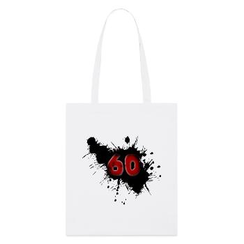 60. Geburtstag - Stanley/Stella Bio-Stoffbeutel - Weiß - Vorne