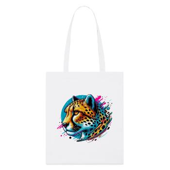 Guépard - Tote bag bio Stanley/Stella - blanc - Devant