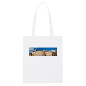Valletta (il-Belt Valletta) massive fortification - Stanley/Stella Organic Tote Bag - white - Front