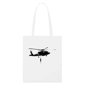 Helicopter action - Stanley/Stella Organic Tote Bag - white - Front
