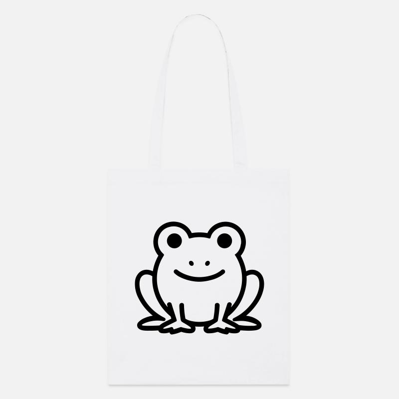 frog - Stanley/Stella Organic Tote Bag - white