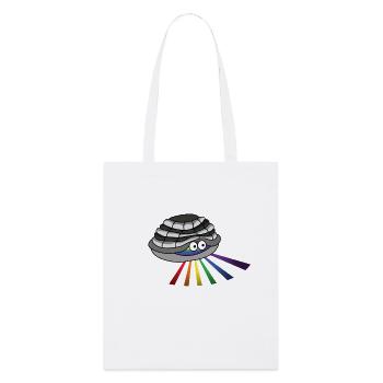 Tortues cachées lueur queer - Tote bag bio Stanley/Stella - blanc - Devant