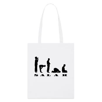 Salah Prayer Silhouette Design - Stanley/Stella Organic Tote Bag - white - Front