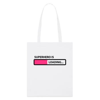 superhero is loading - Tote bag bio Stanley/Stella - blanc - Devant