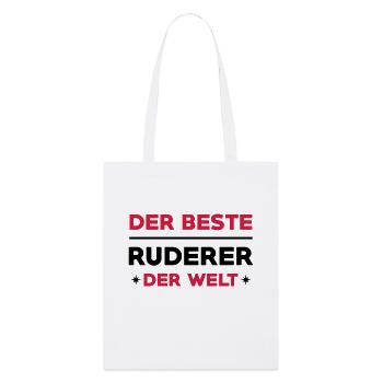 Rudern / Ruderer / Ruderin / Rudergerät / Boot - Stanley/Stella Bio-Stoffbeutel - Weiß - Vorne