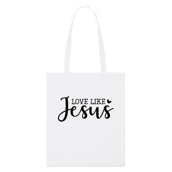 Lieben wie Jesus - Stanley/Stella Bio-Stoffbeutel - Weiß - Vorne