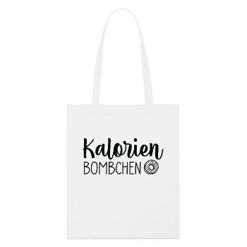 Kalorien Bömbchen 🍩💣 - Stanley/Stella Bio-Stoffbeutel - Weiß - Vorne