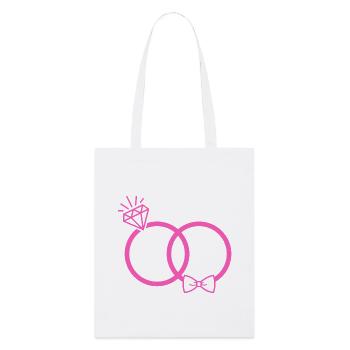 Alliances roses - Tote bag bio Stanley/Stella - blanc - Devant