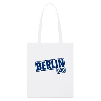 Berlin - 030 - Hauptstadt - Deutschland - Vorwahl - Stanley/Stella Bio-Stoffbeutel - Weiß - Vorne