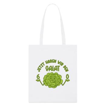 60. Geburtstag - Jetzt haben wir den Salat 60 - Stanley/Stella Bio-Stoffbeutel - Weiß - Vorne
