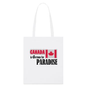canada est allemand pour le paradis - Tote bag bio Stanley/Stella - blanc - Devant