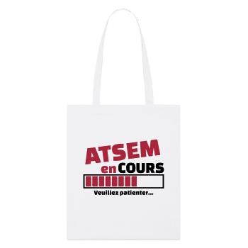 atsem en cours - Tote bag bio Stanley/Stella - blanc - Devant