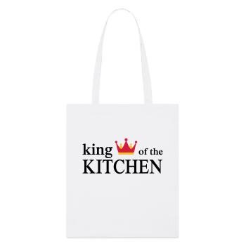 Funny cooking apron for men - Stanley/Stella Organic Tote Bag - white - Front