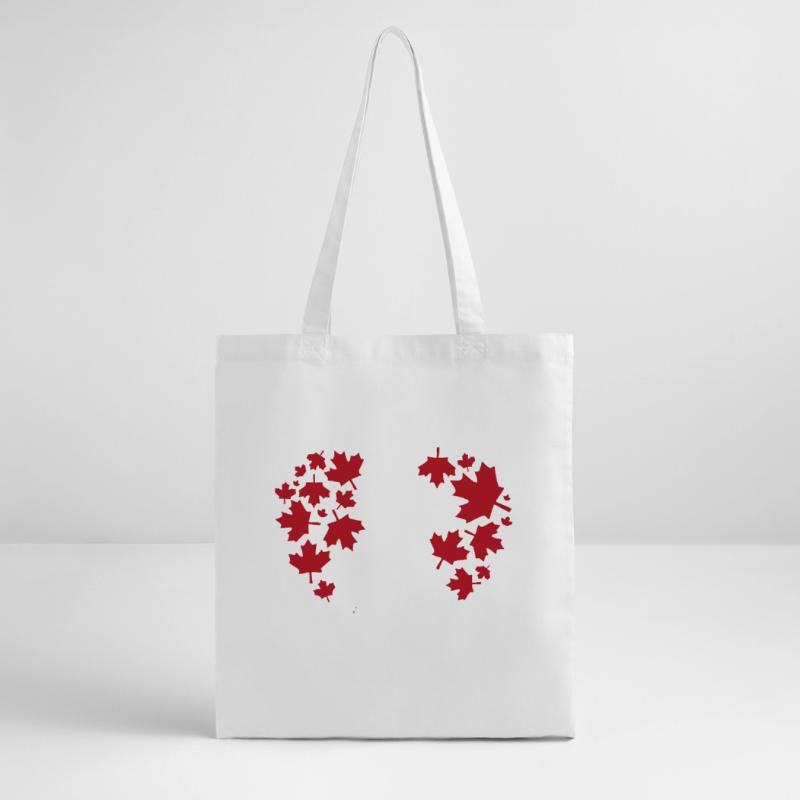Maple Leaf Heart Pattern Stanley/Stella Organic Tote Bag