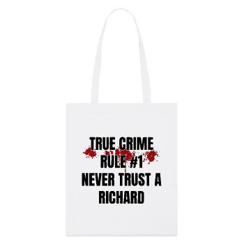 True Crime Richard - Stanley/Stella Organic Tote Bag - white - Front