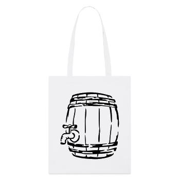bière - Tote bag bio Stanley/Stella - blanc - Devant