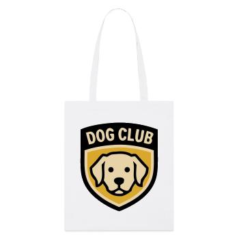 Club de chiens du Logo de l’école de chiens Golden Retriever - Tote bag bio Stanley/Stella - blanc - Devant
