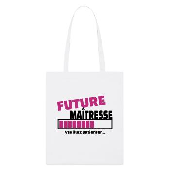 future maîtresse - Tote bag bio Stanley/Stella - blanc - Devant
