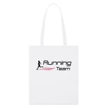 running team - Stanley/Stella Organic Tote Bag - white - Front