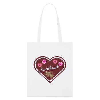 Amour de fête foraine -Chérie - Tote bag bio Stanley/Stella - blanc - Devant