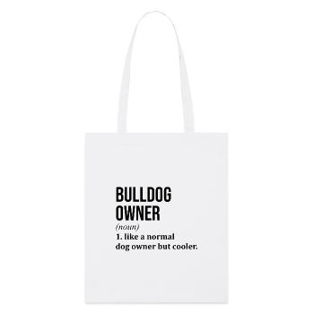 bouledogue - Tote bag bio Stanley/Stella - blanc - Devant