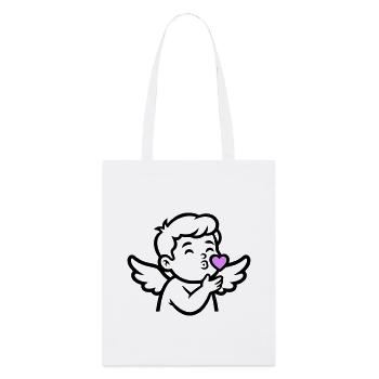 Ange Cupidon mignon | Amour et Saint-Valentin - Tote bag bio Stanley/Stella - blanc - Devant