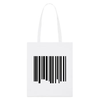 code barres - Tote bag bio Stanley/Stella - blanc - Devant
