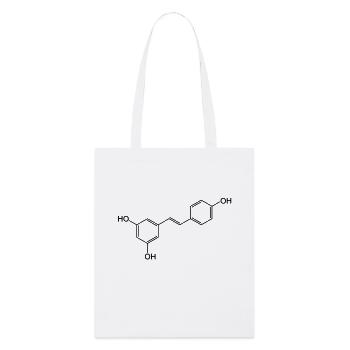 Vin rouge resvératrol - Tote bag bio Stanley/Stella - blanc - Devant